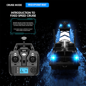 V802Pro galileo 2.4G เรือ<span class=keywords><strong>เหยื่อ</strong></span><span class=keywords><strong>ตก</strong></span><span class=keywords><strong>ปลา</strong></span> GPS ระยะไกล500เมตรพร้อมสัญญาณถัง4 2สี - Product Image 2