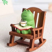 Grenouille chaise à bascule mignon japonais guérison petite décoration bureau décoration de bureau voiture Center contrôle décoration