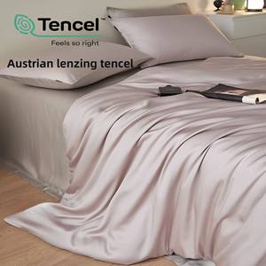 Juego de Ropa de Cama de Lujo Ligero <span class=keywords><strong>FILON</strong></span> VIRO, Juego de Cuatro Piezas Personalizado, Color Sólido, Funda de Edredón de Verano, Sensación Sedosa y Fresca al Tacto - Product Image 1