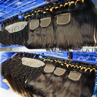 Lots de Cheveux Humains Afro Crépus Bouclés 12A, 100% Naturels Non Traités, Vierge, en Gros, Tissage Bouclé 4B 4C pour Tresses