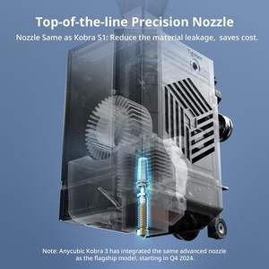 Impresora 3D Anycubic Kobra 3 V2 220X220X250 mm con Tecnología FDM, Plataforma de Vidrio Templado y Soporte para Filamento PLA - Product Image 3
