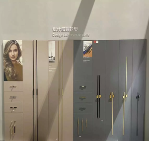 Xử lý núm thời gian 1420 đen hợp kim nhôm đồ nội thất rắn nhà bếp ngăn kéo xử lý kosin Trung Quốc Phật Sơn nhà máy - Product Image 5