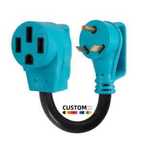 Adattatore Elettrico Linsheng NEMA TT-30P a 14-50R da 30A a 50A con Impugnatura, Cavo Adattatore per Alimentazione RV Resistente - Product Image 2