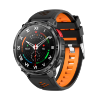 Nouvelle Arrivée 2025 Montre Connectée HT33 Extérieure Étanche 3ATM Batterie Grande Capacité 1100mAh Écran TFT Boussole Lampe Torche Montre Sportive