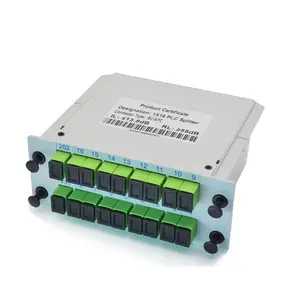 1X2 1X4 1X8 1X16 1X32 way SC APC divisor de fibra óptica mini PLC divisores Insertar tarjeta divisor cassette Splitter LGX Box