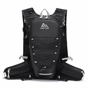 Mochila Ligera de 12L para Bicicleta, Senderismo, Ciclismo, Trekking, con Bolsa de Hidratación, Forro de Nailon Resistente y Cremallera - Product Image 3
