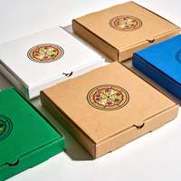 Boîtes à pizza personnalisées directement de l'usine, imprimées en couleur, en kraft, avec doublure en aluminium, pliables, jetables, pour emporter