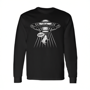 T-shirt a maniche lunghe Howdy Western Usa Cowboy Ufo Alien Abduction - Product Image 2