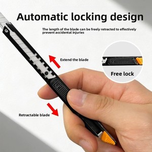 Couteau utilitaire à lame noire <span class=keywords><strong>TOUGHBUILT</strong></span> TB-H4-13-C09, coupeur industriel robuste - Product Image 2