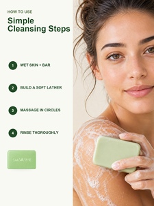 <span class=keywords><strong>Savon</strong></span> Solide à l'Huile d'Arbre à Thé et Céramide de Coco Nettoyant et Nourrissant en Profondeur pour Adultes, Utilisation Corporelle, Tous Types de Peau, Vente en Gros - Product Image 5
