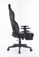 Fauteuil de Gaming Ergonomique Inclinable en Cuir Traditionnel Haut de Gamme avec Cadre en Acier, Dossier Haut, Siège Pivotant à 360 Degrés, Coussin et Vérin à Gaz 3 Positions