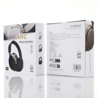Casque audio supra-auriculaire sans fil haute qualité avec chipset JL V5.3, suppression active du bruit, son Hi-Fi, compatible 20+ téléphones mobiles