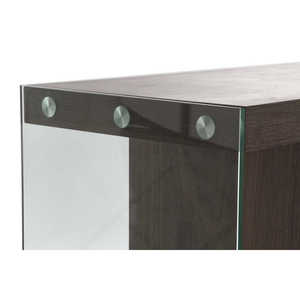Buffet de MDF Cristal 160x45x80 Marrón Nogal - Product Image 4