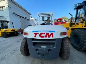 Chariot élévateur original de grande taille TCM 10 tonnes du Japon TCM 100 Chariot élévateur d'occasion diesel à vendre - Product Image 4