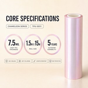<span class=keywords><strong>Película</strong></span> Protectora de Pintura (PPF) de TPU Rosa Flor Brillante de 7.5mil con Cambio de Color, Autoregenerable, Resistente a Arañazos y Antiamarilleo, Venta al por Mayor - Product Image 5