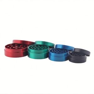 Moulin à épices et herbes portable en acier et aluminium avec logo personnalisé, 4 couches, vente en gros - Product Image 4