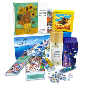 Puzzles en papier sur mesure 500-1000 pièces, coins ondulés, puzzle plat pour adultes, jeunes, unisexe, directement de l'usine de Dongguan - Product Image 3