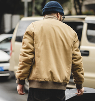 Manteau imprimé personnalisé Veste vierge rembourrée en coton Manteau chaud à col montant pour hommes pour l'automne et l'hiver