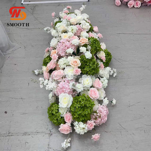 SMOOTH Luxury Rose Silk <b>Artificial</b> <b>Flower</b> Runner Decoration for Wedding Event T Stage Layout - Product Image 4