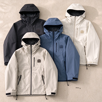 Blouson Bomber Homme Imperméable et Coupe-Vent Personnalisé avec Logo Imprimé par Décharge, Coupe Slim Sportive, en Tissu Spandex/Nylon pour Activités de Plein Air