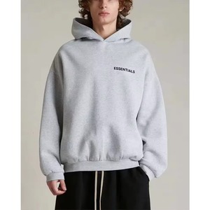 Conjunto de Sudadera con Capucha y Pantalones de Chándal Esencial 80% Algodón/20% Poliéster para Hombre - Chándal de Forro Polar FW24 con Letras para Otoño, Listo para Comprar - Product Image 4