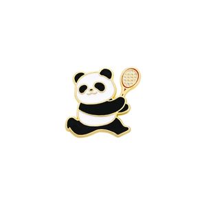Juegos chinos Panda broche Tenis de Mesa insignia de buceo lindo Animal tiro natación conmemorativa deportes insignia - Product Image 5