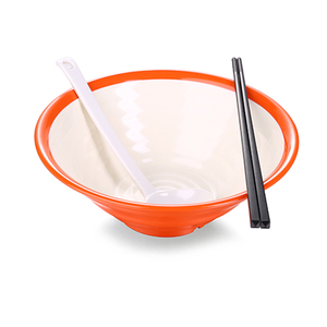 En gros pas cher personnalisé en plastique japonais <span class=keywords><strong>noir</strong></span> <span class=keywords><strong>mat</strong></span> mélamine bol de ramen - Product Image 3