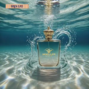 香水瓶箱包装付きOEM ODM卸売サプライヤー100ml高級カスタムニッチグラデーションユニークな正方形ガラス空 - Product Image 1