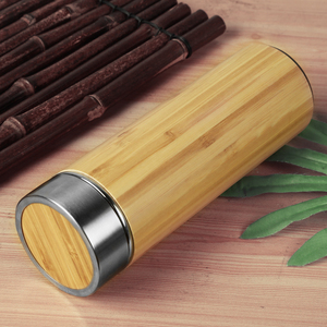 <span class=keywords><strong>Termo</strong></span> Inteligente de Acero Inoxidable 304 en Línea, Botella de <span class=keywords><strong>Agua</strong></span> para el Hogar y Exteriores con Pantalla LED de Temperatura, Fibra de Madera de Bambú - Product Image 6