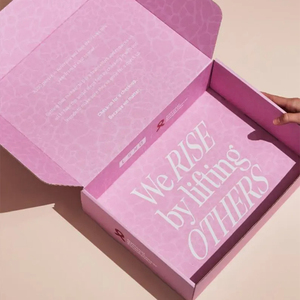 Tùy Chỉnh Màu Hồng Sóng Các Tông Bưu Phẩm Vận Chuyển Sản Phẩm Mỹ Phẩm Thủ Công Bìa Hộp Cho Hàng Thủ Công Bao Bì Sản Phẩm - Product Image 1