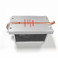 Puce personnalisée de haute qualité dissipation thermique en laiton base en cuivre caloduc radiateur à ailettes en aluminium conception refroidisseur