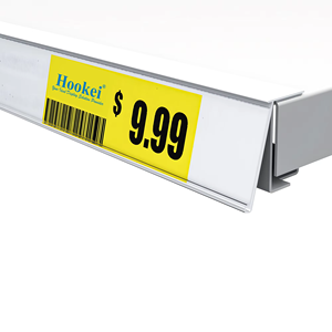 Support d'étiquettes adhésives plates et durables pour lecteur de codes-barres, rail de scanner pour rayonnages de gondoles en métal et en bois - Product Image 1