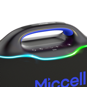 Altavoz Portátil Miccell con Iluminación RGB Elegante, con Refuerzo de Bajos, Conectividad Inalámbrica <span class=keywords><strong>para</strong></span> Fiestas, Viajes y Uso en Exteriores - Product Image 4