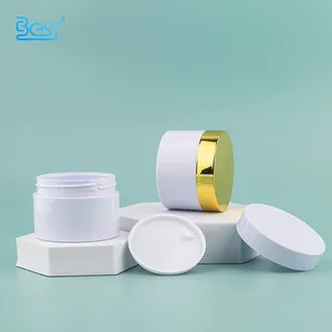 Chất lượng cao 1oz 2oz 4oz 8oz đôi tường rộng miệng Pet nhựa mỹ phẩm lọ cho cơ thể bơ