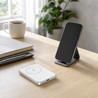Batterie externe magnétique ultra-fine sans fil 5000/10000mAh, chargeur portable à charge rapide 20W pour iPhone