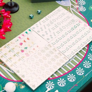 Set Personalizzato di 160 Tessere in Acrilico per Mahjong American Blue Golf, un Lussuoso ed Elegante <span class=keywords><strong>Gioco</strong></span> da Tavolo per 4 Giocatori - Product Image 4