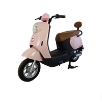 Motocicleta Eléctrica de 1500W con Freno de Disco Hidráulico, Scooter Rosa Moderno para el Desplazamiento Diario