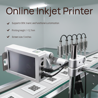 Machine de codage automatique personnalisée T110-M pour boîtes de papier, codes-barres et dates, imprimante jet d'encre TIJ en ligne à chaud pour papeterie et emballage