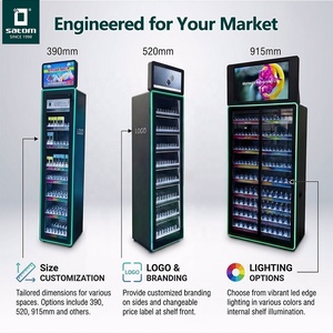 Vetrina per Tabacco Satom 50m con Telecomando, Luci LED e Ripiani Regolabili - Product Image 3