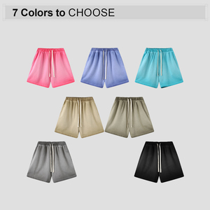 Шорты из хлопка и полиэстера, 385 г, Короткие хлопковые винтажные мужские французские махровые шорты - Product Image 2