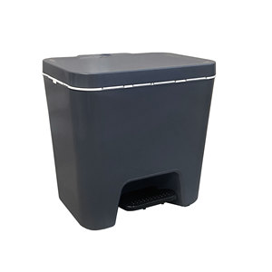 Contenitore per la raccolta differenziata con fino a 3 scomparti. Ecologico, 45 litri. Grigio antracite. - Product Image 5