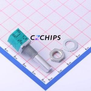 Résistance/potentiomètre réglable RK0971310E0Z, composant traversant (THT), résistance 5 kOhm 20 % 10 V 50 mW - Product Image 1