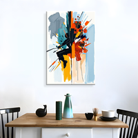 Décoration murale à l'huile peinte à la main imprimée sur toile artistique de haute qualité et décoration d'hôtel