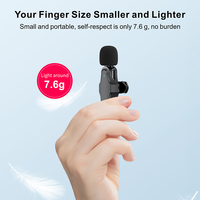 Microphone Plug-Play Microphone Lavalier sans fil pour l'enregistrement de flux en direct YouTube Facebook TikTok