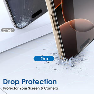 ฟิล์มกันรอยหน้าจออะลูมิเนียมคุณภาพสูงสำหรับ iPhone 18 Pro Max 17 Pro Max ป้องกันเลนส์กล้อง ป้องกันฟองอากาศ ใช้งานร่วมกับเคสได้ กระจกนิรภัย - Product Image 4