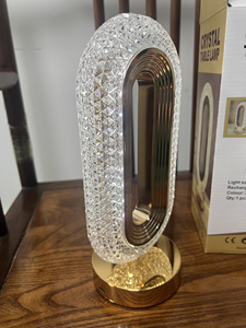 Yeni yatak odası başucu şarj edilebilir kristal masa lambası oturma odası dokunmatik anahtarı üç renk gece lambası - Product Image 2
