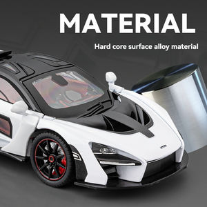 Modellino di auto 1:24 <span class=keywords><strong>McLaren</strong></span> <span class=keywords><strong>Senna</strong></span> con suono e luce in metallo modello di auto giocattolo decorano modello di supercar - Product Image 4