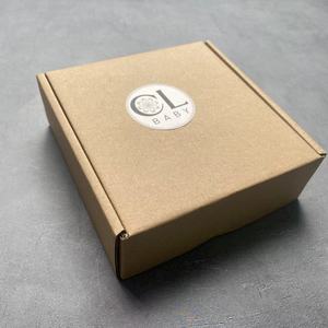 Mini Custom Logo Print Small Kraft Shipping Box Packaging Corrugated Paper <b>Boxes</b> Mailer Box For Socks Scarf Hair Accessories - Product Image 2
