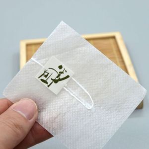 ถุงชาเปล่าทำจากเส้นใยข้าวโพด PLA แบบไม่ถักทอ ย่อยสลายได้ พร้อมเชือกรูด ปรับแต่งได้ - Product Image 1