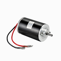 Pasokan Pabrik Motor Listrik DC Magnet Permanen Tanpa Inti Berkecepatan Tinggi 7500rpm, Sikat, 24V Daya Tinggi, Pemasangan Flens 35mm IE4